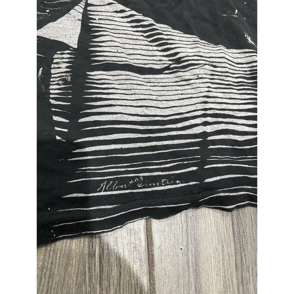 Vintage 90s Albert Einstein E=mc² Fruit of the Loom Best T-Shirt Men's L Black